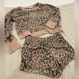Leopard Cozy Lounge Set Women’s Large